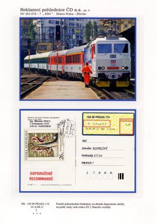 ŽELEZNIČNÍ POHLEDNICE – list 11