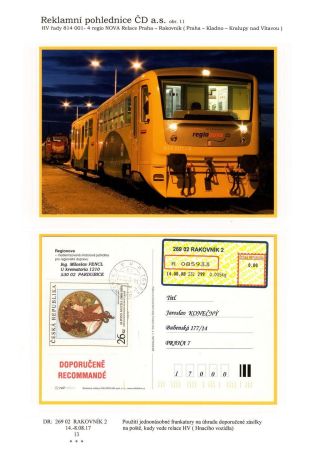 ŽELEZNIČNÍ POHLEDNICE – list 13
