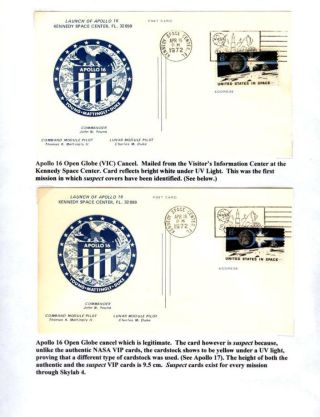 EINE STUDIE DER NASA VIP KORESPONDENZKARTEN – Blatt 9