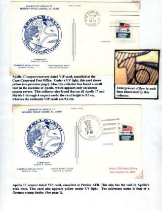 EINE STUDIE DER NASA VIP KORESPONDENZKARTEN – Blatt 11