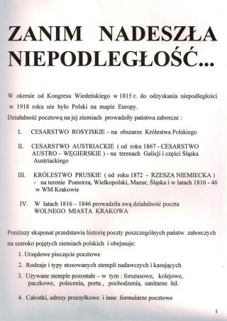 A POTOM PŘIŠLA NEZÁVISLOST – list 1