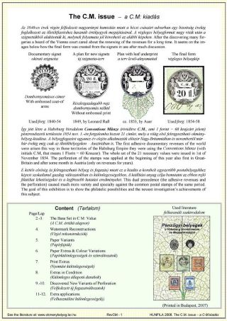 THE C.M. ISSUE - FIRST REVENUES ISSUE OF AUSTRIA – sheet 1
