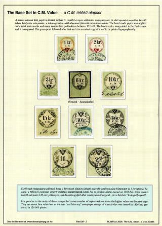THE C.M. ISSUE - FIRST REVENUES ISSUE OF AUSTRIA – sheet 2