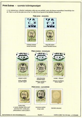 THE C.M. ISSUE - FIRST REVENUES ISSUE OF AUSTRIA – sheet 7