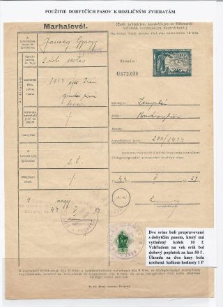 DOBYTČÍ PASY – list 12