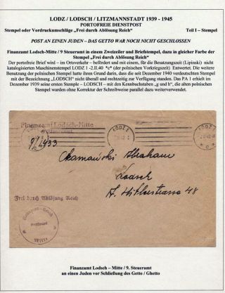 GHETTO LODZ (LITZMANNSTADT) 1939-1945 – Blatt 334