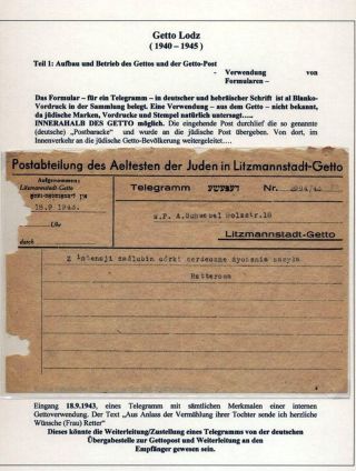 GHETTO LODZ (LITZMANNSTADT) 1939-1945 – Blatt 350