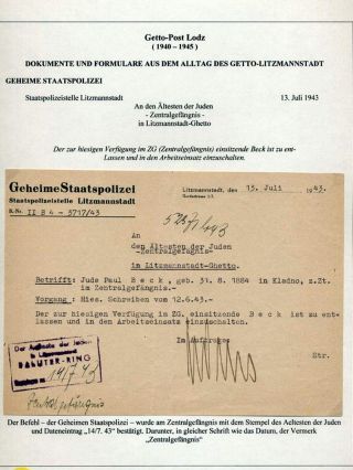 GHETTO LODZ (LITZMANNSTADT) 1939-1945 – Blatt 353