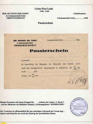GHETTO LODZ (LITZMANNSTADT) 1939-1945 – Blatt 358