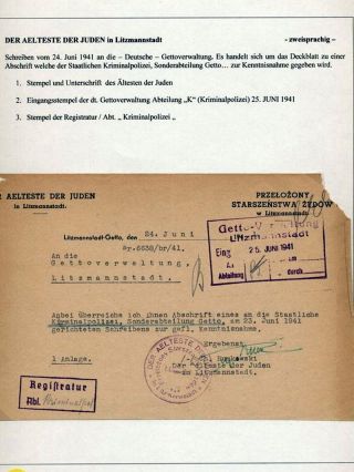 GHETTO LODZ (LITZMANNSTADT) 1939-1945 – Blatt 359