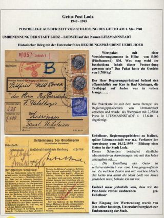GHETTO LODZ (LITZMANNSTADT) 1939-1945 – sheet 406