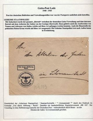 GHETTO LODZ (LITZMANNSTADT) 1939-1945 – Blatt 522