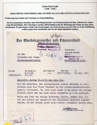 GHETTO LODZ (LITZMANNSTADT) 1939-1945 – sheet 533