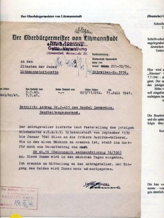 GHETTO LODZ (LITZMANNSTADT) 1939-1945 – sheet 535