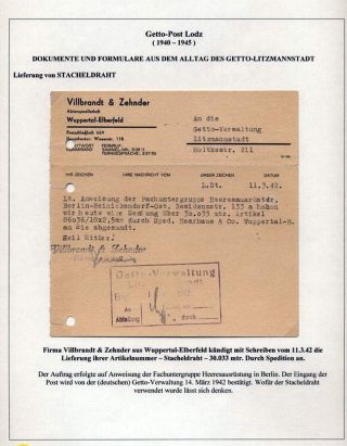 GHETTO LODZ (LITZMANNSTADT) 1939-1945 – sheet 543