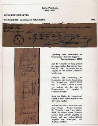 GHETTO LODZ (LITZMANNSTADT) 1939-1945 – sheet 550