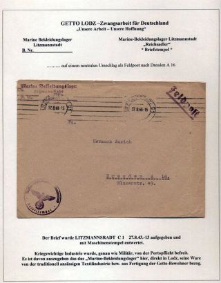 GHETTO LODZ (LITZMANNSTADT) 1939-1945 – sheet 555
