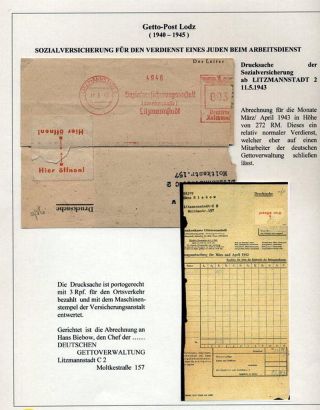 GHETTO LODZ (LITZMANNSTADT) 1939-1945 – sheet 556
