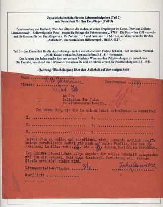 GHETTO LODZ (LITZMANNSTADT) 1939-1945 – sheet 586