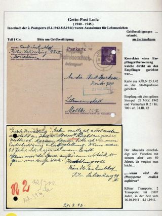 GHETTO LODZ (LITZMANNSTADT) 1939-1945 – sheet 600