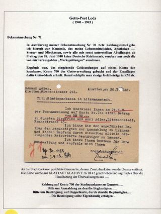 GHETTO LODZ (LITZMANNSTADT) 1939-1945 – sheet 601