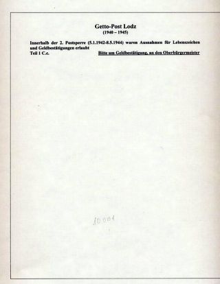 GHETTO LODZ (LITZMANNSTADT) 1939-1945 – Blatt 619