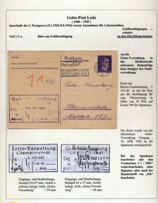 GHETTO LODZ (LITZMANNSTADT) 1939-1945 – Blatt 622