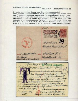 GHETTO LODZ (LITZMANNSTADT) 1939-1945 – sheet 626