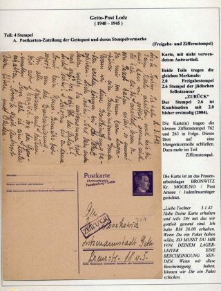 GHETTO LODZ (LITZMANNSTADT) 1939-1945 – sheet 718