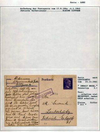 GHETTO LODZ (LITZMANNSTADT) 1939-1945 – sheet 773