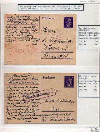 GHETTO LODZ (LITZMANNSTADT) 1939-1945 – sheet 781