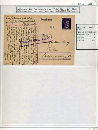 GHETTO LODZ (LITZMANNSTADT) 1939-1945 – sheet 783