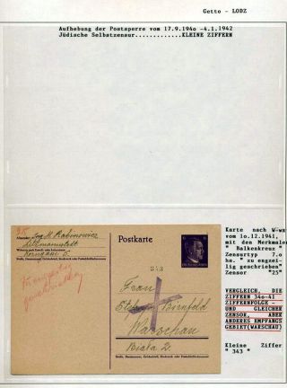 GHETTO LODZ (LITZMANNSTADT) 1939-1945 – Blatt 788