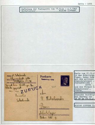 GHETTO LODZ (LITZMANNSTADT) 1939-1945 – sheet 818