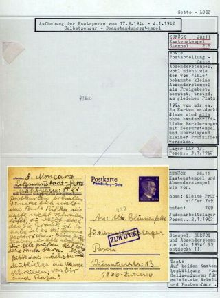 GHETTO LODZ (LITZMANNSTADT) 1939-1945 – sheet 822
