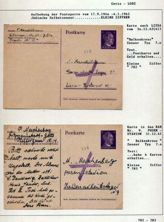 GHETTO LODZ (LITZMANNSTADT) 1939-1945 – sheet 825