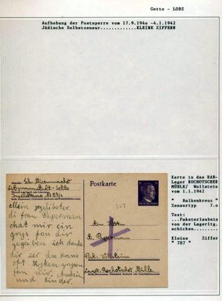 GHETTO LODZ (LITZMANNSTADT) 1939-1945 – sheet 826