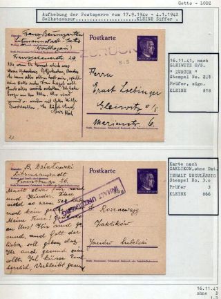 GHETTO LODZ (LITZMANNSTADT) 1939-1945 – sheet 829