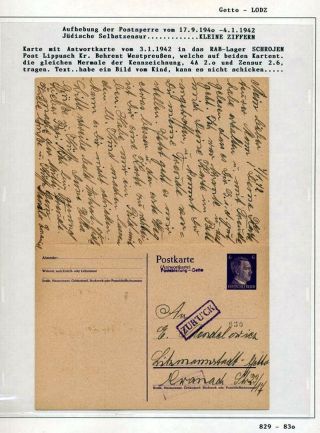 GHETTO LODZ (LITZMANNSTADT) 1939-1945 – Blatt 834