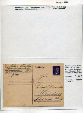 GHETTO LODZ (LITZMANNSTADT) 1939-1945 – Blatt 835