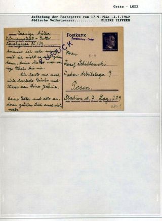 GHETTO LODZ (LITZMANNSTADT) 1939-1945 – Blatt 843