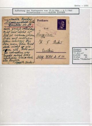 GHETTO LODZ (LITZMANNSTADT) 1939-1945 – Blatt 845