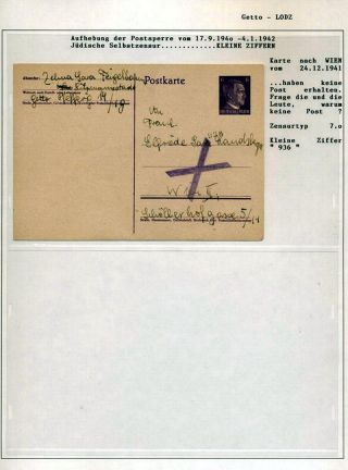 GHETTO LODZ (LITZMANNSTADT) 1939-1945 – Blatt 851