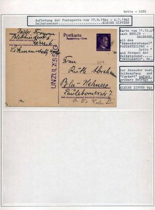 GHETTO LODZ (LITZMANNSTADT) 1939-1945 – Blatt 852