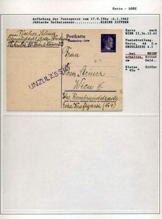 GHETTO LODZ (LITZMANNSTADT) 1939-1945 – Blatt 853