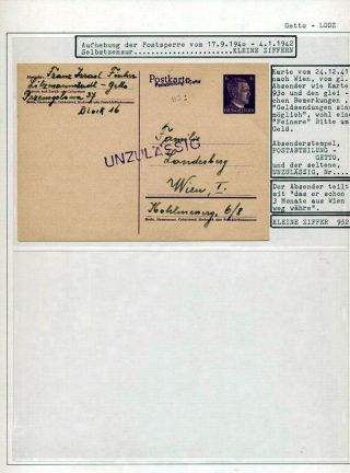 GHETTO LODZ (LITZMANNSTADT) 1939-1945 – Blatt 854