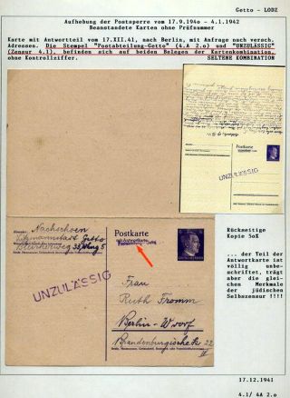 GHETTO LODZ (LITZMANNSTADT) 1939-1945 – sheet 886