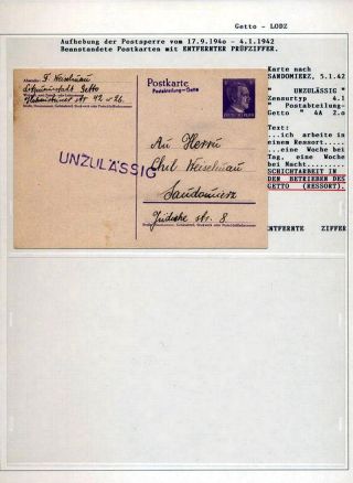 GHETTO LODZ (LITZMANNSTADT) 1939-1945 – Blatt 920