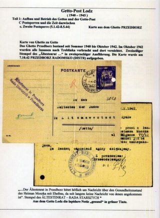 GHETTO LODZ (LITZMANNSTADT) 1939-1945 – sheet 941