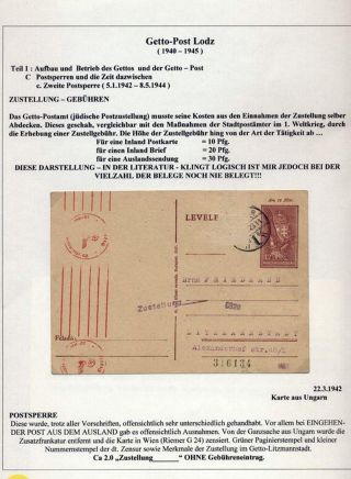 GHETTO LODZ (LITZMANNSTADT) 1939-1945 – sheet 955